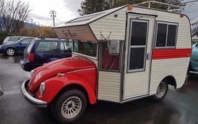 1970s Volkswagen Beetles Converted into RV Hybrids Called “Bug Campers”