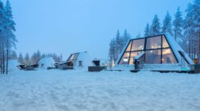 A unique Cabin Collection with Large Windows and Attic Bedrooms has been designed for the holiday destination in Finland.