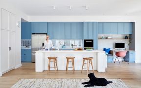 Light Blue Kitchen Cabinets Add A Colorful Touch To Your Home